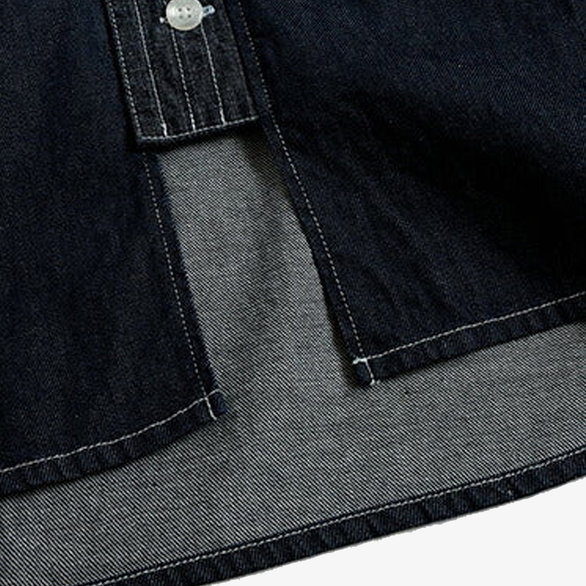 FDMTL | DENIM HAORI SHIRT RINSE { INDIGO