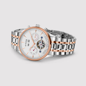 Celestial Men Automatic Silver Dial Chronograph Metal Watch 867-M30305