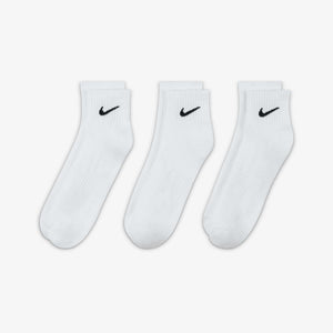 NIKE | EVERYDAY TRAINING ANKLE SOCKS { WHITE/BLACK