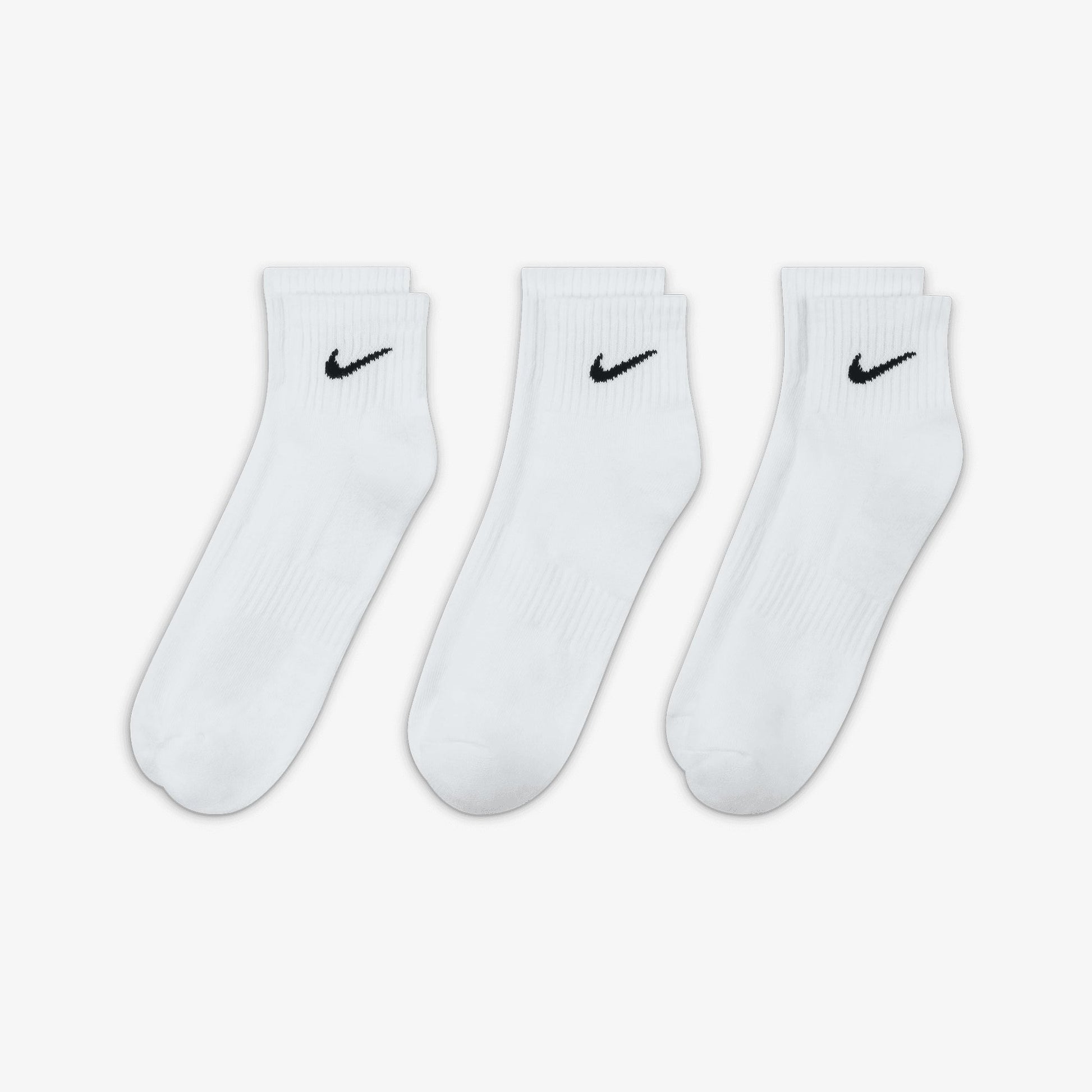 NIKE | EVERYDAY TRAINING ANKLE SOCKS { WHITE/BLACK