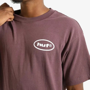 HUF | COUSIN OF DEATH T-SHIRT  { EGGPLANT
