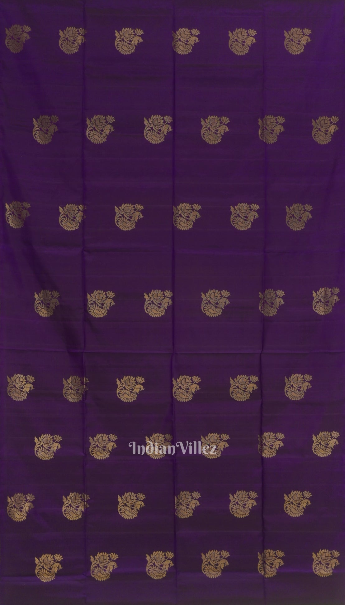 Deep Purple Pure Kanjivaram Soft Silk Saree