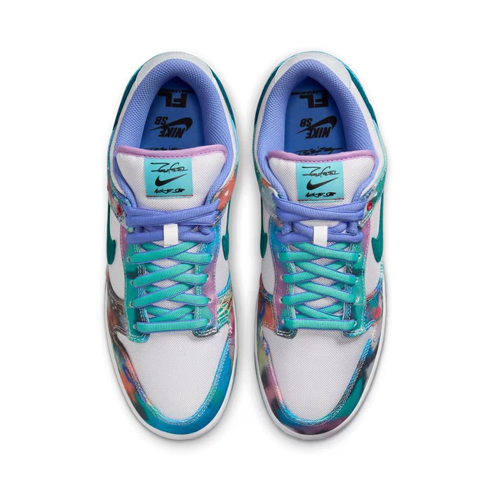 Futura Laboratories x Dunk Low SB Bleached Aqua