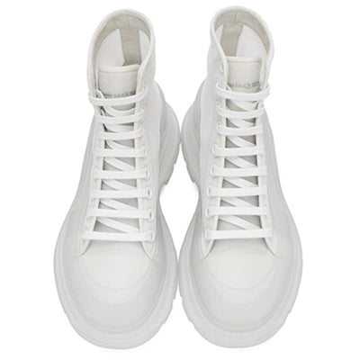 Alexander Mcqueen Tread Slick Boot White White Clear Sole
