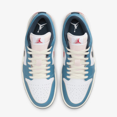 JORDAN | AIR JORDAN 1 LOW SE { WHITE/ARMORY NAVY-AEGEAN STORM