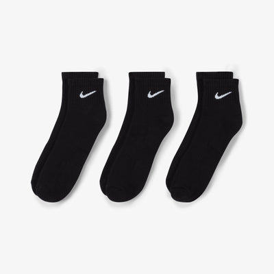NIKE | EVERYDAY CUSHIONED TRAINING ANKLE SOCKS { BLACK/WHITE