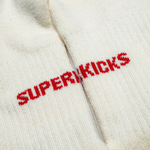 Superkicks | CREW SOCKS  { WHITE