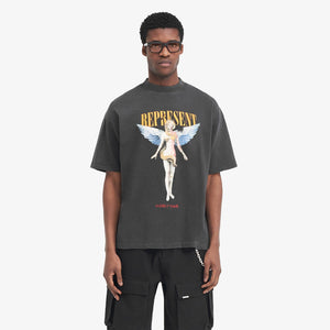Represent | REBORN T-SHIRT  { AGED BLACK