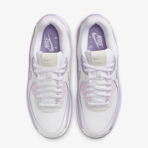 Nike | AIR MAX 90 LV8 { WHITE/WOLF GREY-HYDRANGEAS-SUMMIT WHITE
