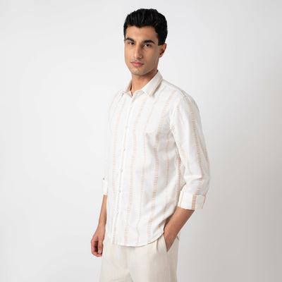 Striped Cotton Casual Shirt