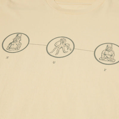 HUF | DIAGRAM DRAWING #1 T-SHIRT  { WHEAT