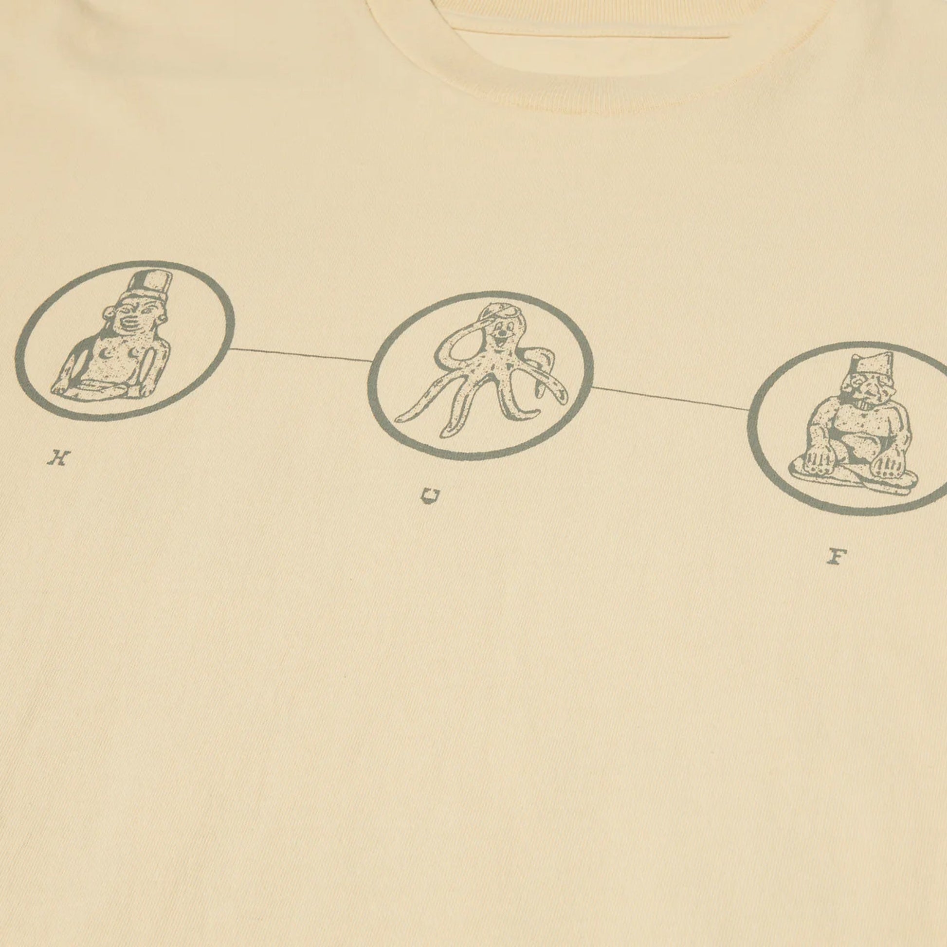 HUF | DIAGRAM DRAWING #1 T-SHIRT  { WHEAT