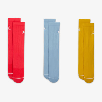 Jordan | EVERYDAY CREW SOCKS (3 PAIRS)  { MULTI-COLOR