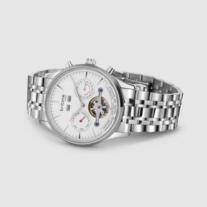 Celestial Men Automatic Silver Dial Chronograph Metal Watch 867-M10301
