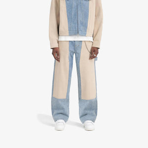 REPRESENT | R3C-V2 COLOUR BLOCK CARPENTER DENIM { BLUE