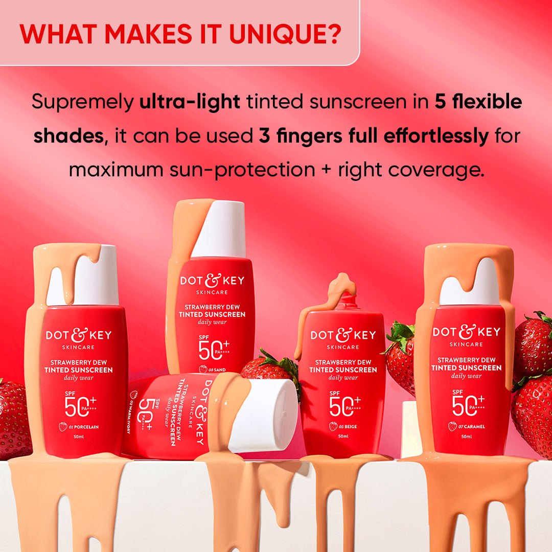 Strawberry Dew Tinted Sunscreen SPF 50+ PA++++