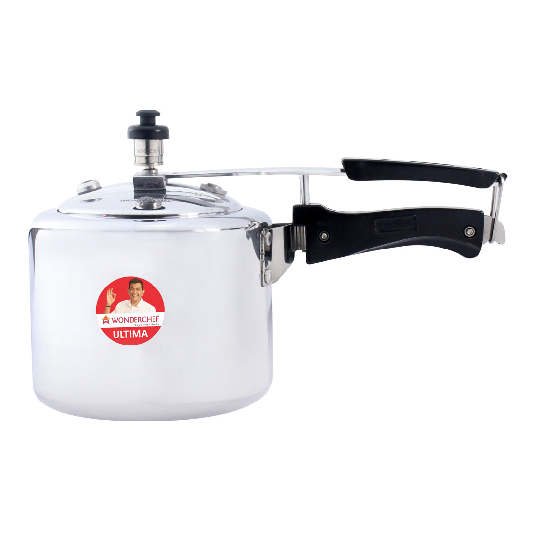 Ultima Induction Base 6.5L Aluminium Pressure Cooker With inner