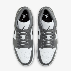 JORDAN | AIR JORDAN 1 LOW { WHITE/BLACK-IRON GREY