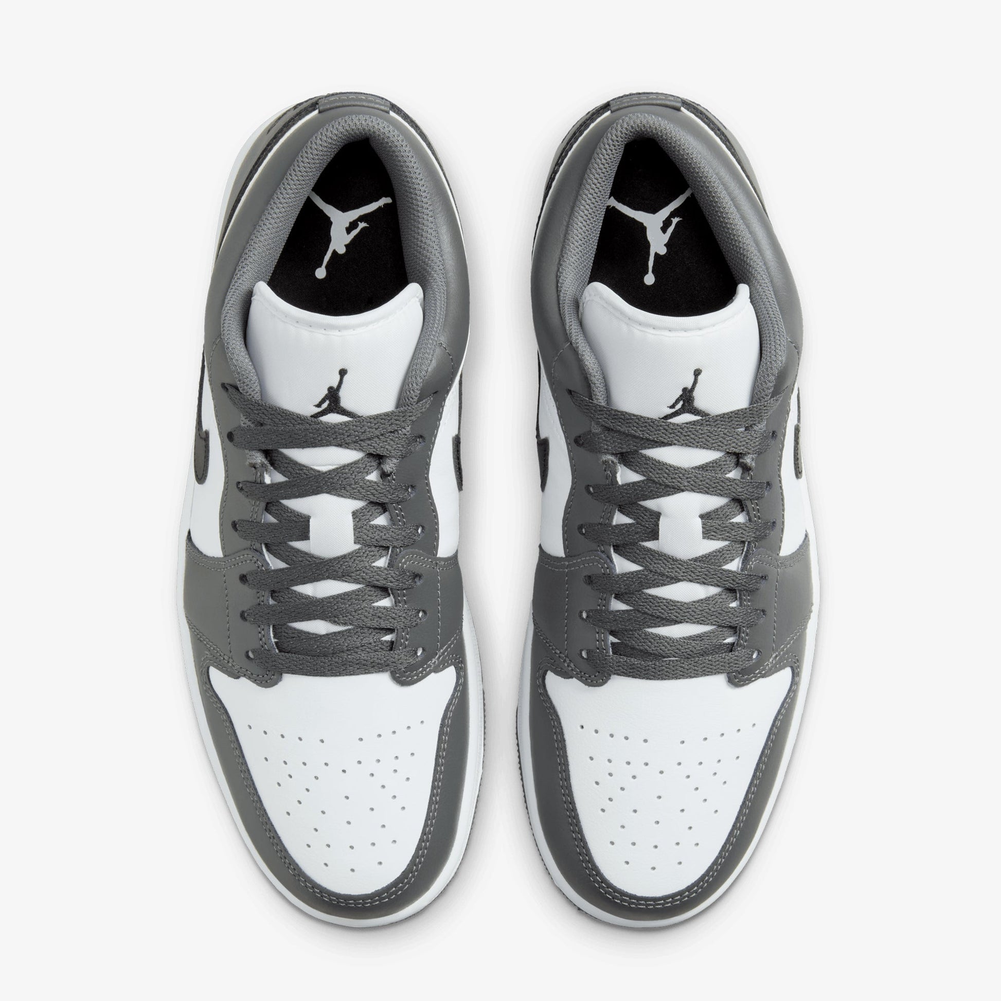 JORDAN | AIR JORDAN 1 LOW { WHITE/BLACK-IRON GREY