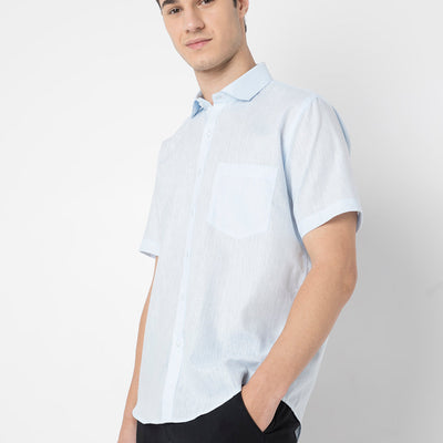 Cotton Linen Half Sleeve Shirt