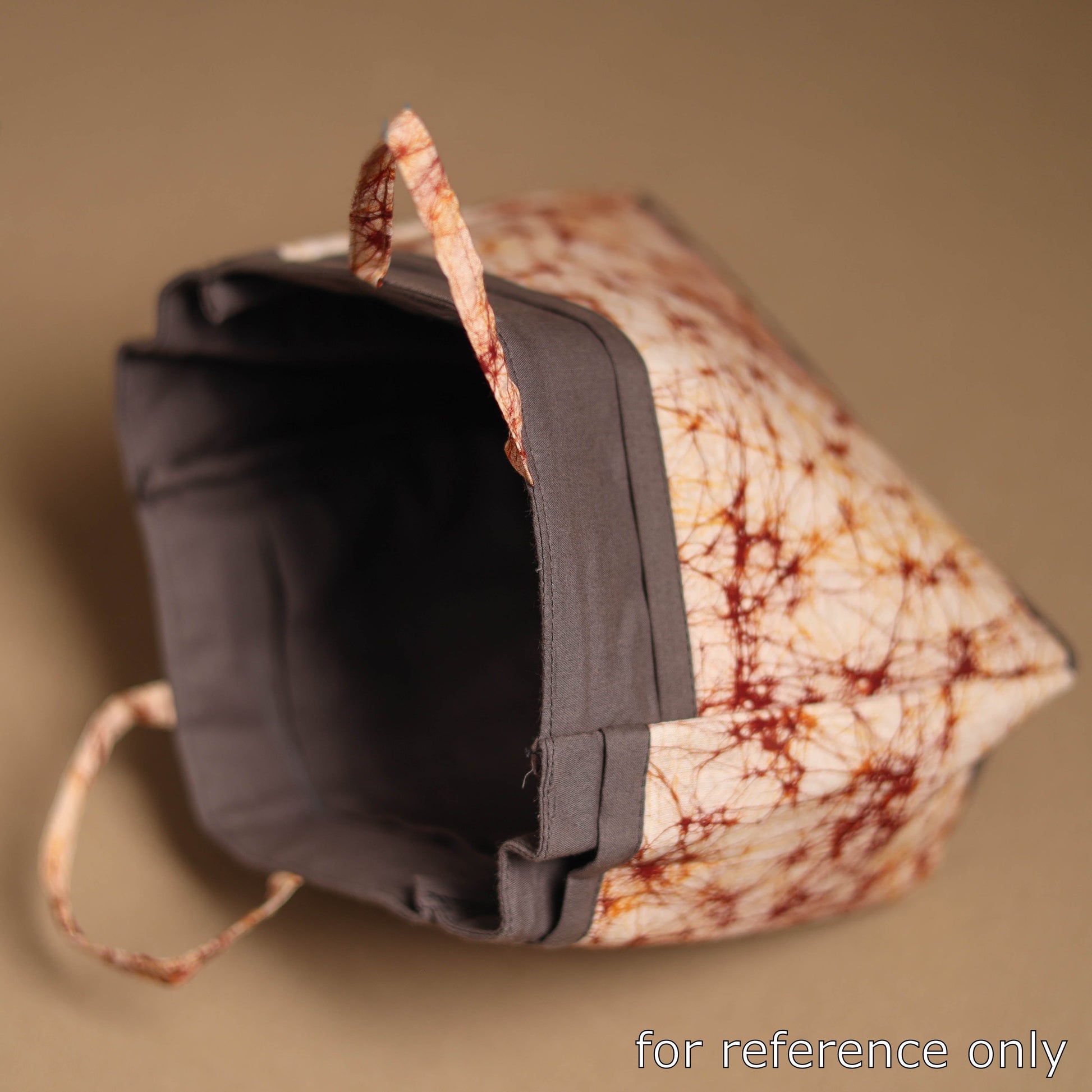 Brown - Handcrafted Cotton Cosmetic/Toiletry Bag 14