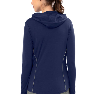 Flaunt Hoodie Full Sleeve Active Jacket - Medieval Blue