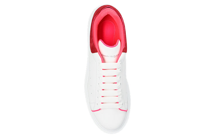 Alexander Mcqueen Oversized White Velvet Fuchia (Women'S)