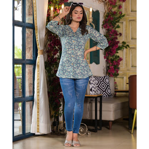 grey-floral-printed-pure-cotton-top