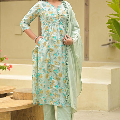 green-floral-printed-pure-cotton-salwar-suit-with-handwork