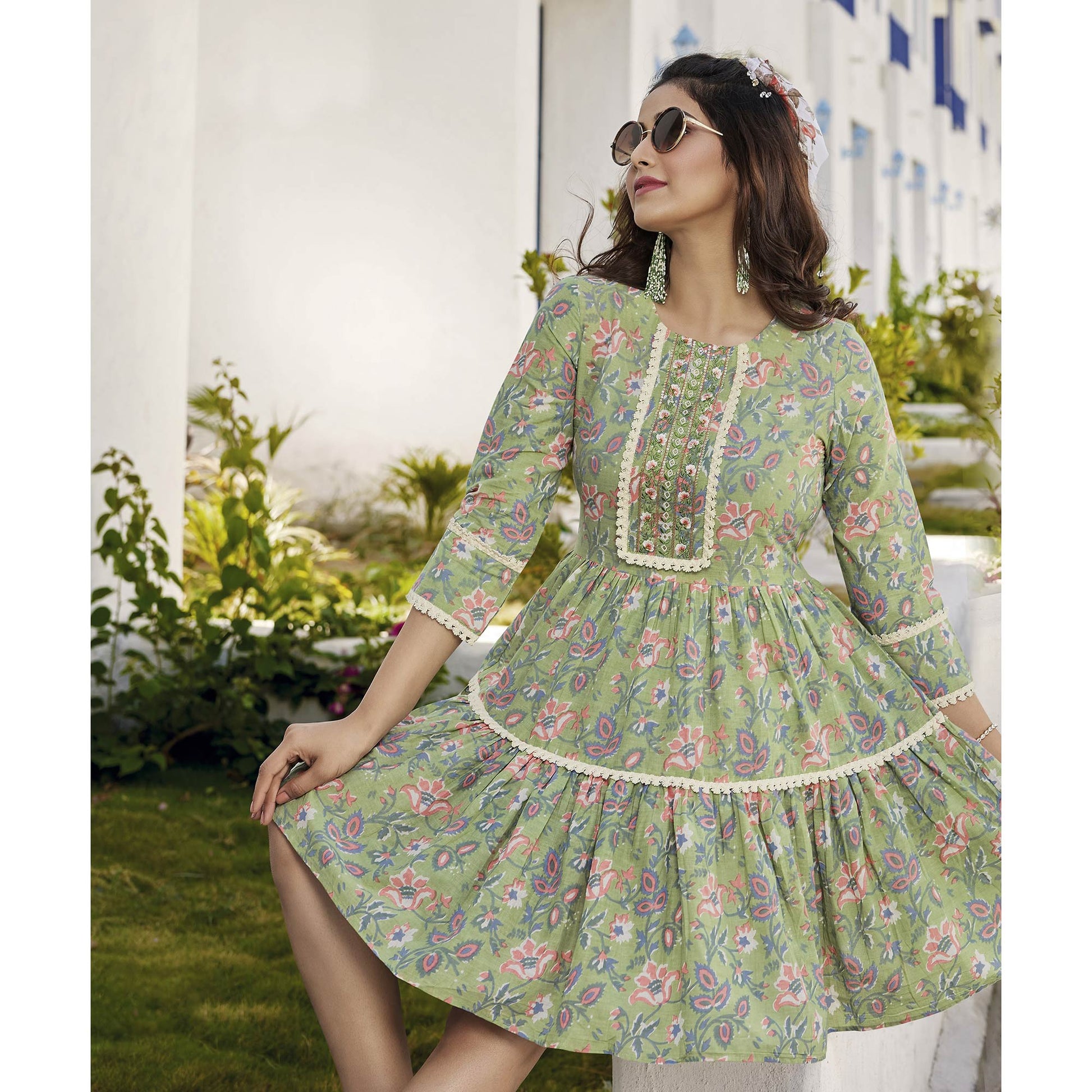 green-floral-printed-pure-cotton-tunic-1