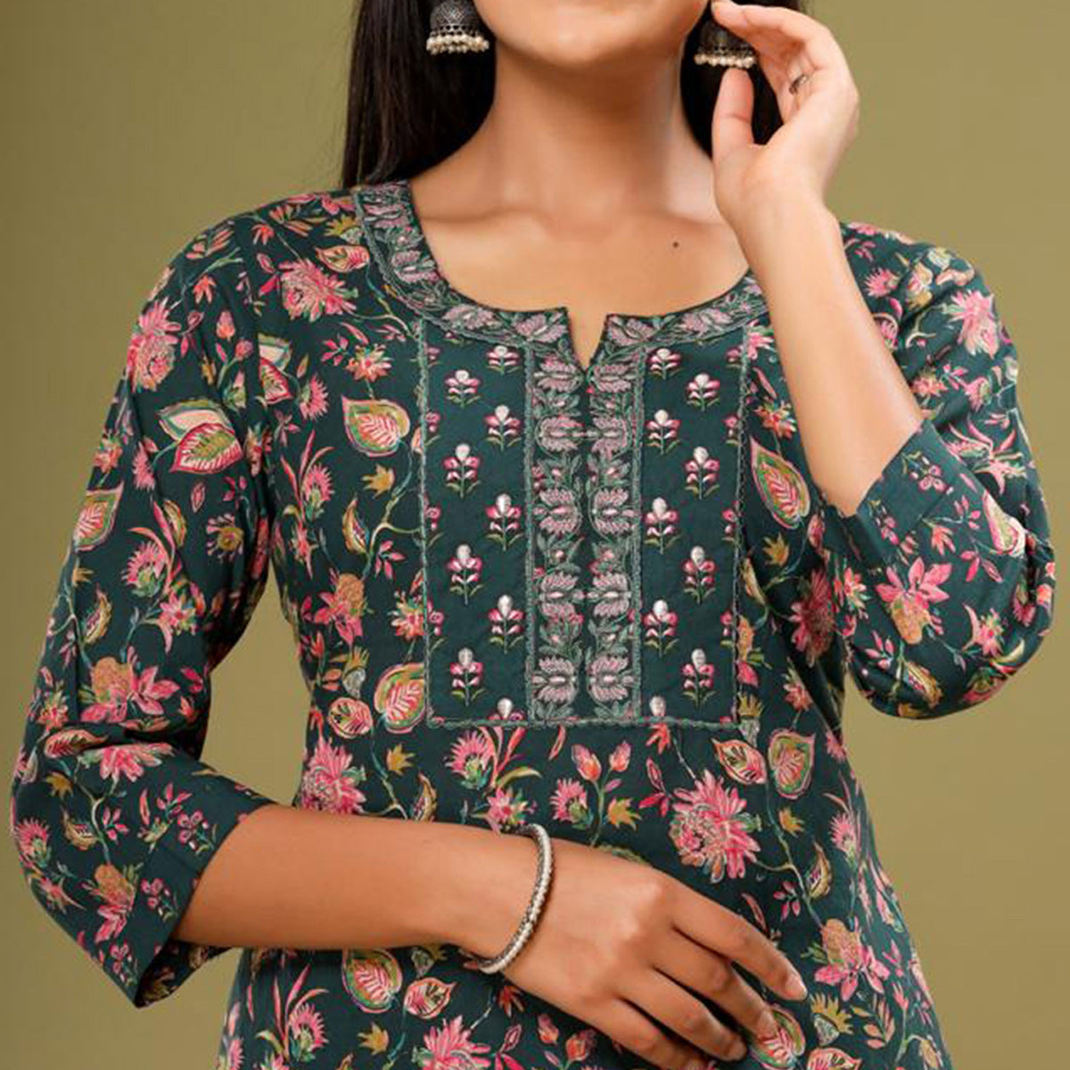 green-floral-printed-pure-cotton-suit-2