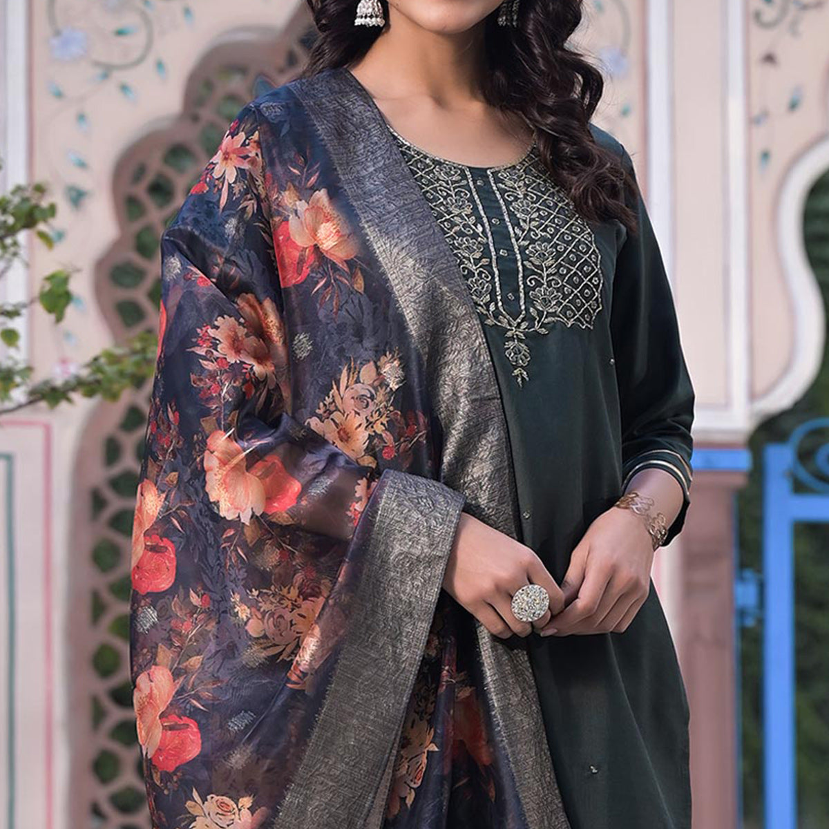 grey-embroidered-dola-silk-straight-cut-salwar-suit