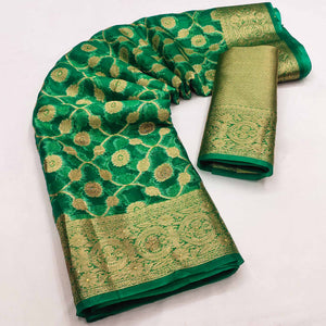 green-stone-work-woven-organza-jacquard-saree-1