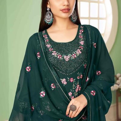 green-floral-sequins-embroidered-georgette-semi-stitched-suit-19