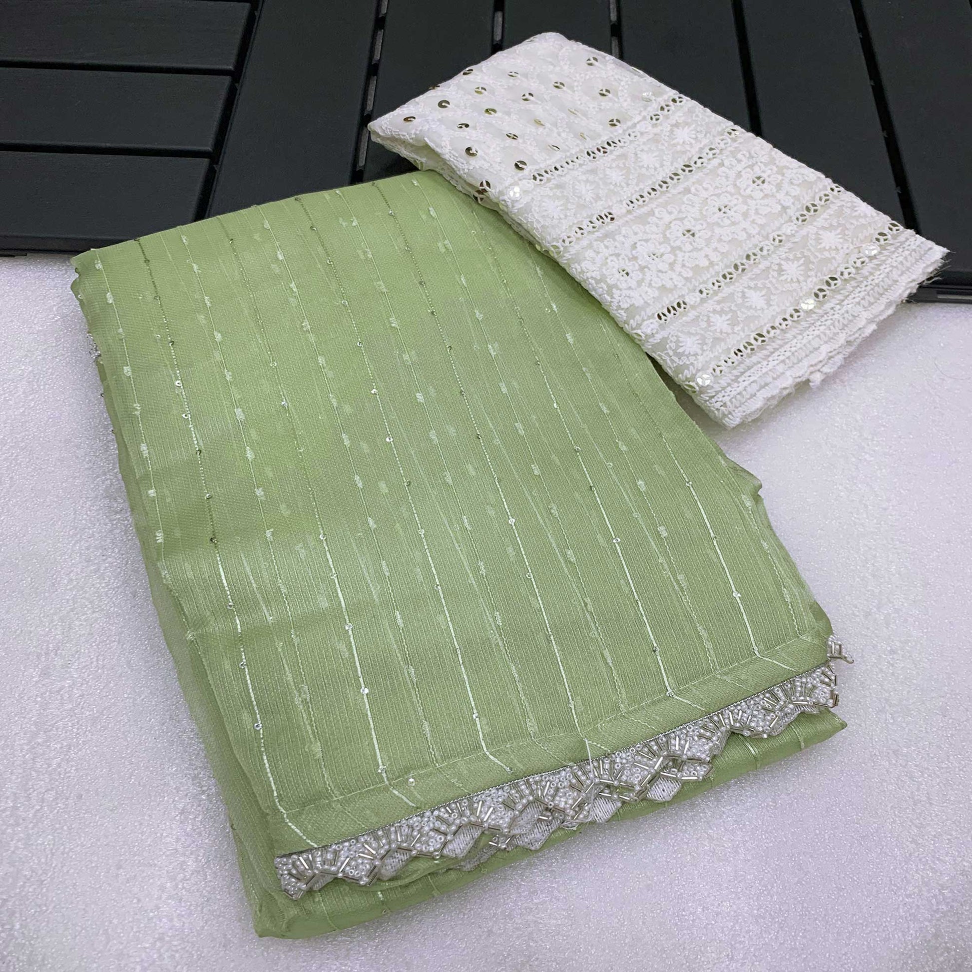 green-sequins-embroidered-organza-saree-1