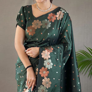 green-floral-zari-woven-pure-silk-saree