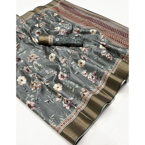 grey-floral-digital-printed-tussar-silk-saree-4