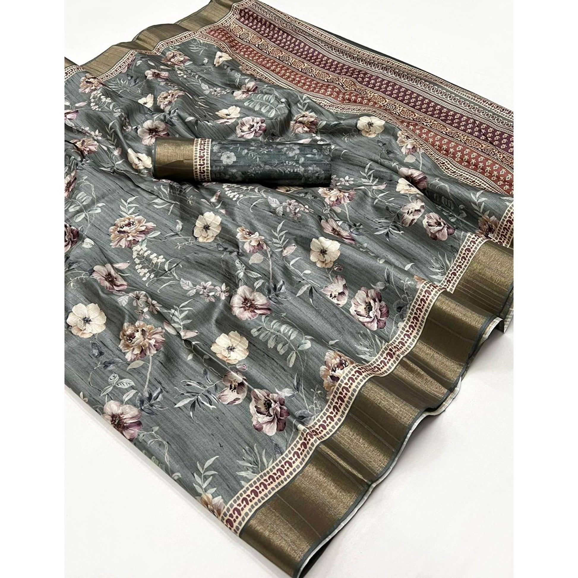 grey-floral-digital-printed-tussar-silk-saree-4