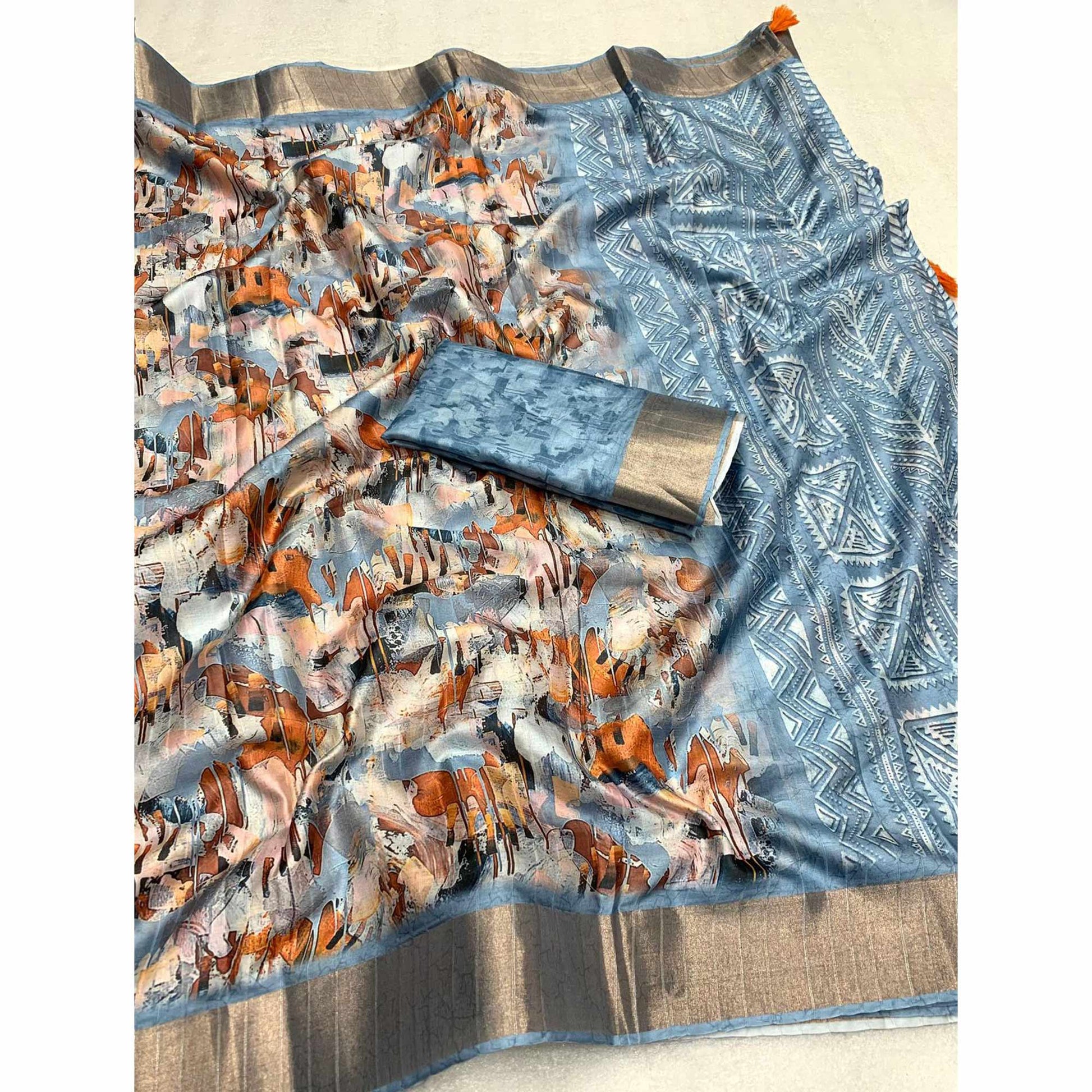 grey-digital-printed-tussar-silk-saree