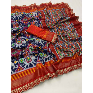 grey-red-ikkat-printed-dola-silk-saree-with-sequins-embroidery-border