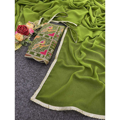 green-solid-georgette-saree-with-sequins-embroidered-border