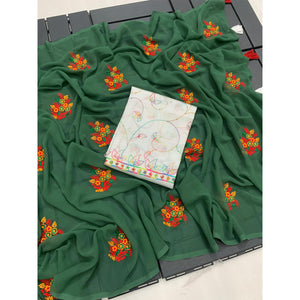green-floral-embroidered-georgette-saree-3