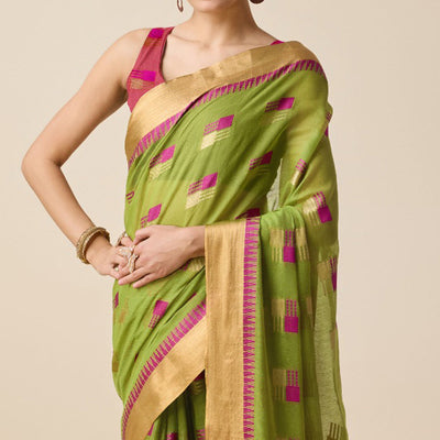 green-zari-woven-cotton-silk-saree