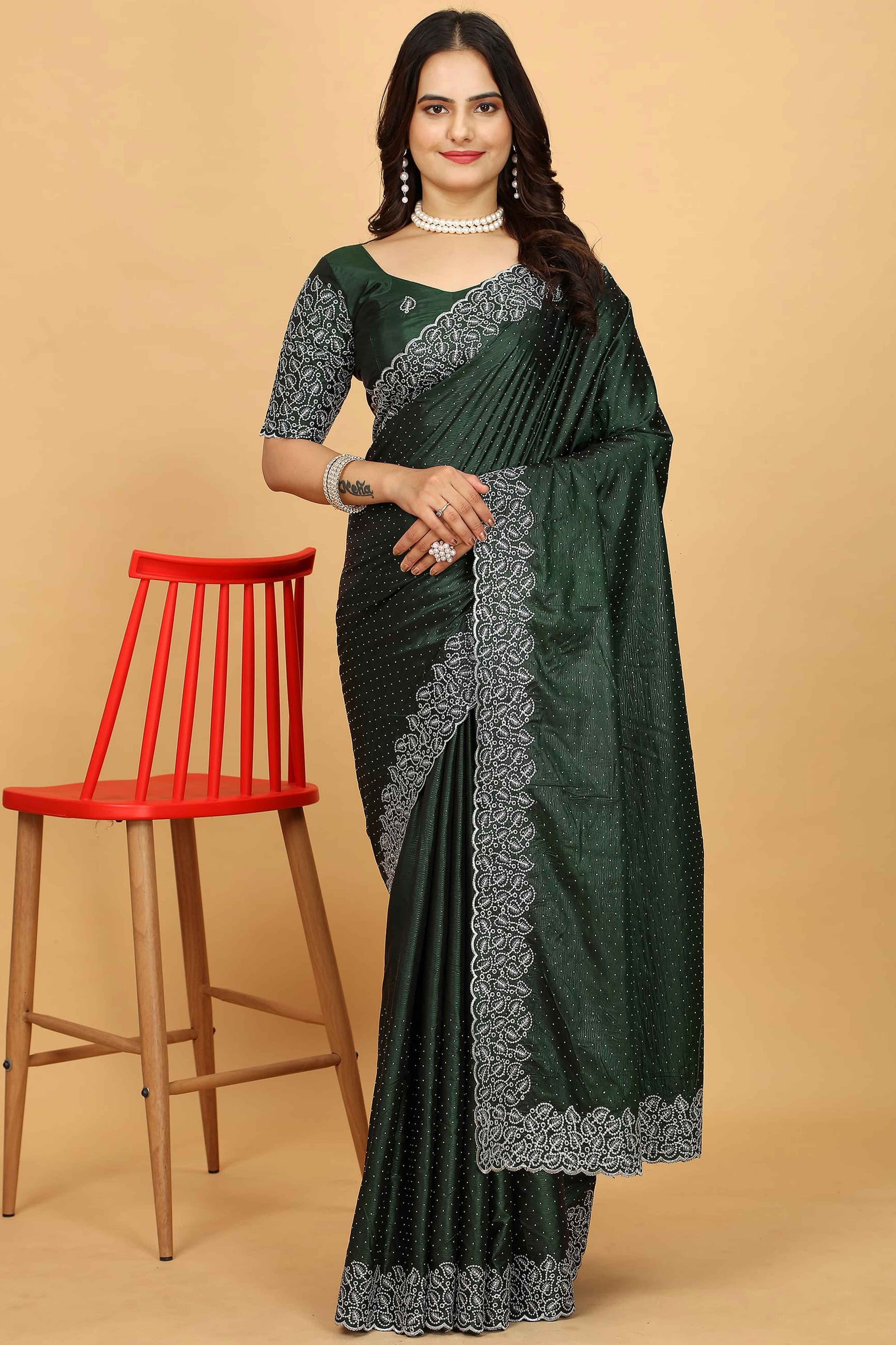 green-swarovski-work-paper-silk-saree-with-embroidery-zari-border
