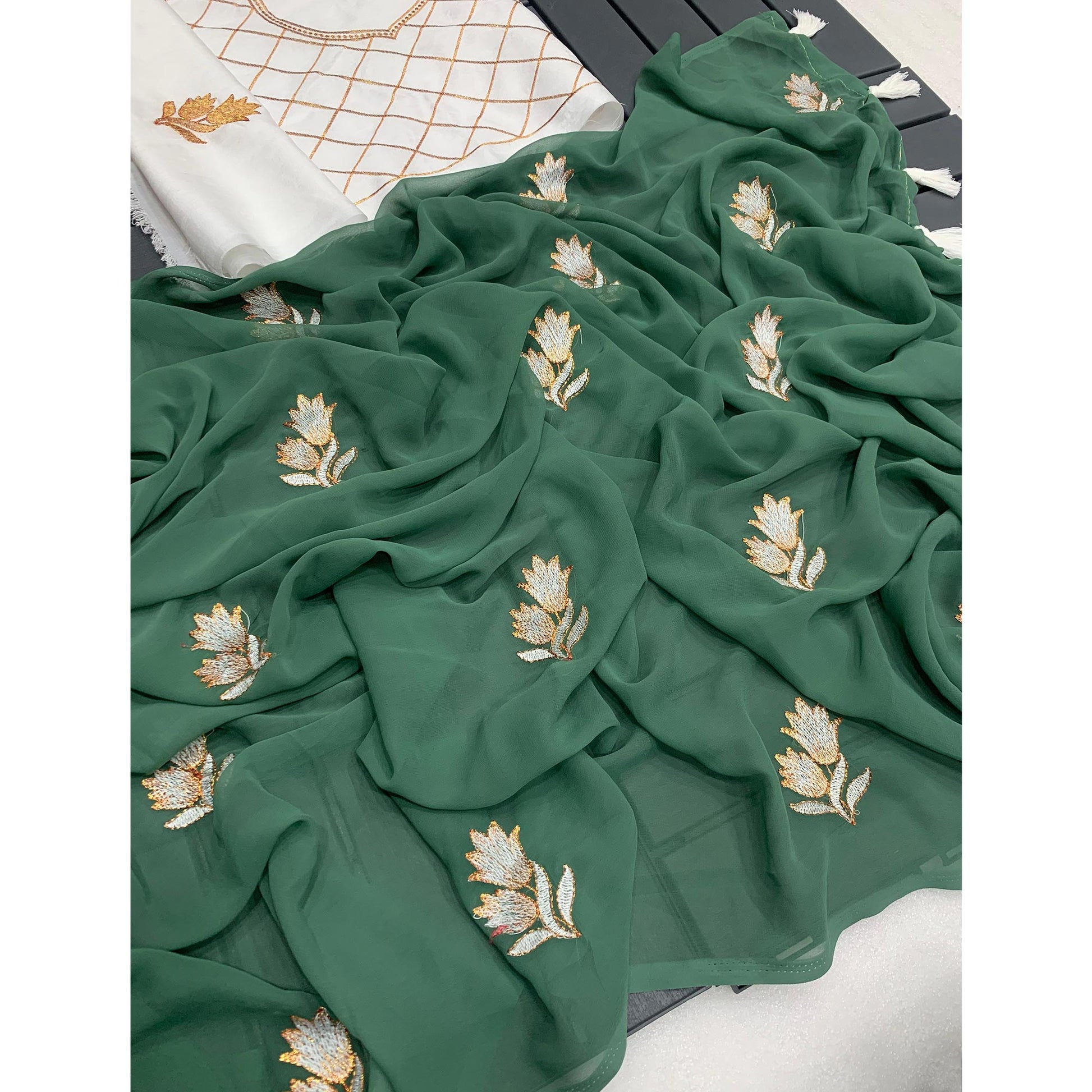 green-floral-embroidered-georgette-saree-2