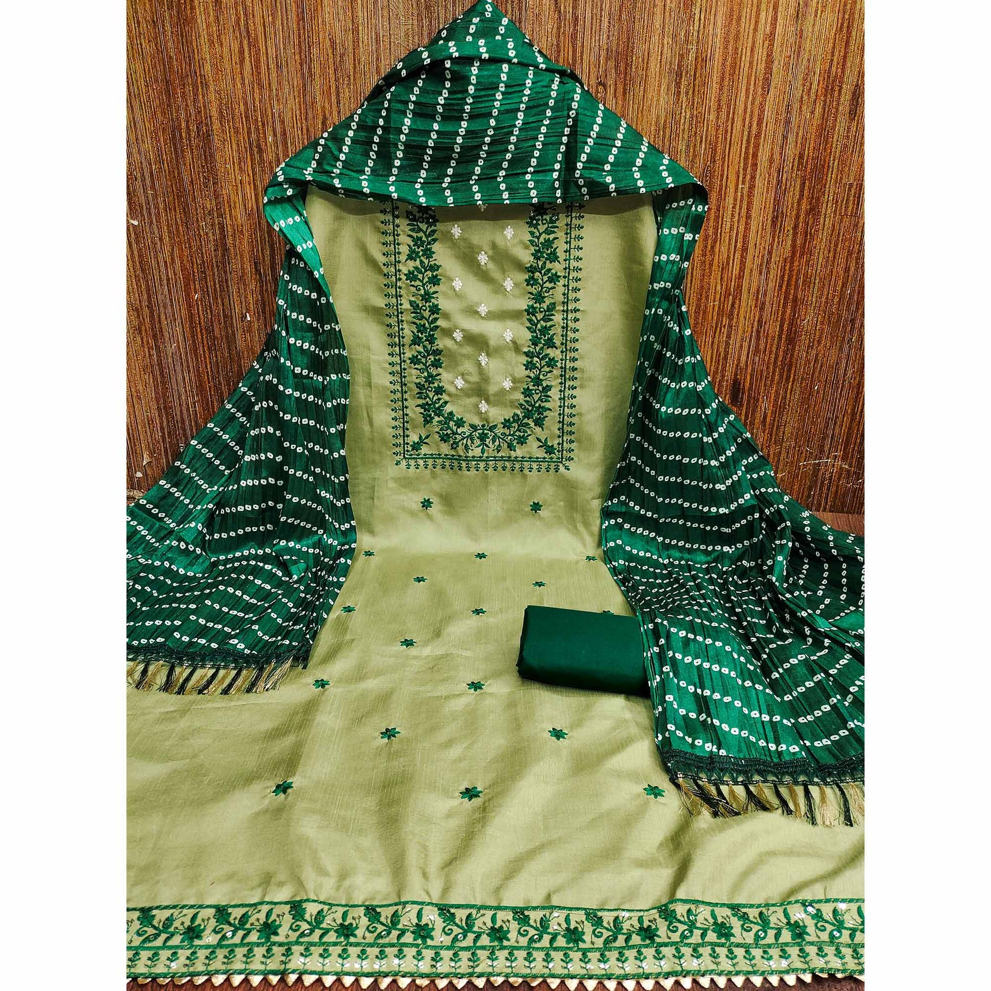 green-floral-sequins-embroidered-cotton-silk-dress-material-4