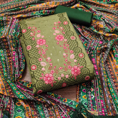 green-floral-sequins-embroidered-cotton-silk-dress-material-15