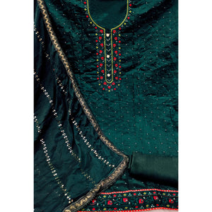 green-sequins-embroidered-chanderi-dress-material-2