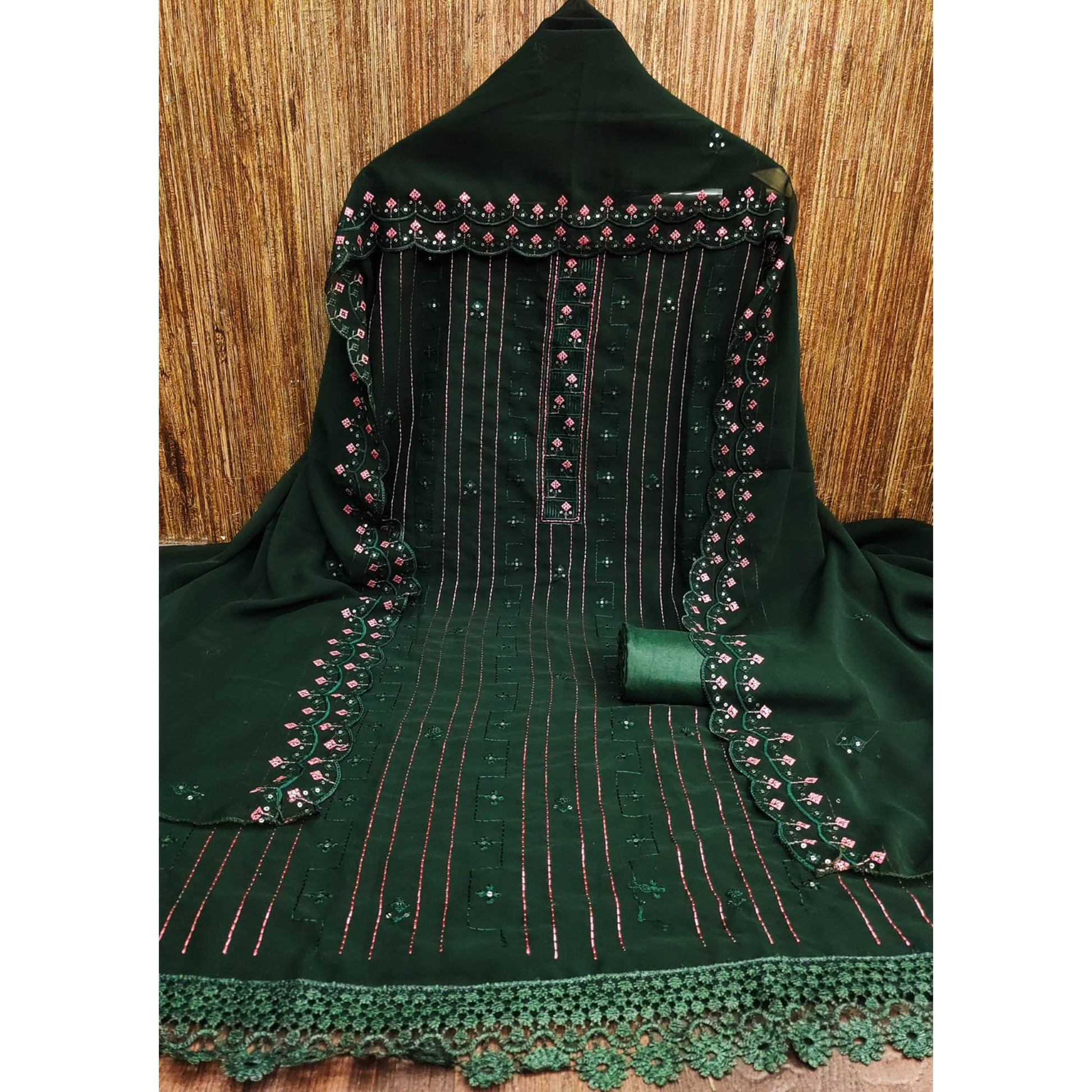 green-sequins-embroidered-georgette-dress-material-5