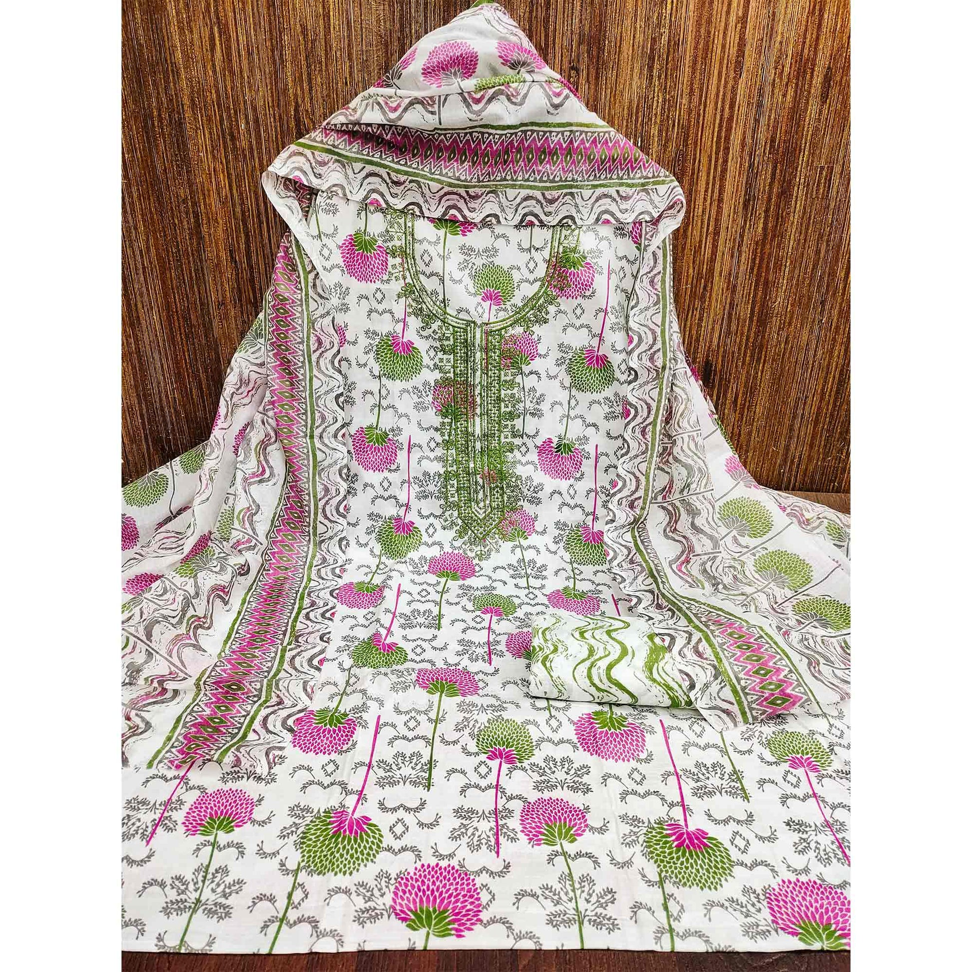 green-pink-floral-printed-with-embroidered-cotton-blend-dress-material